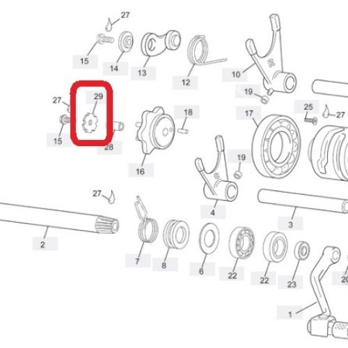 4749 SHERCO PLATE REINFORCEMENT INDEX ASSEMBLY 4T 250/300 -2016